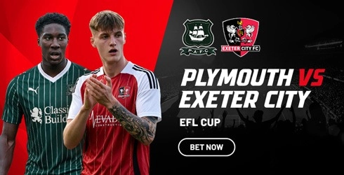 Plymouth vs Exeter City EFL Cup banner