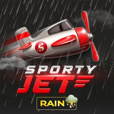 slot-1 Sporty Jet Rain red plane in rain