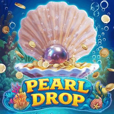 slot-3 Pearl Drop shell with pearl underwater