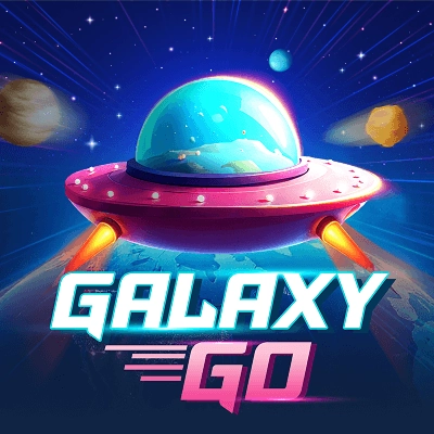 Galaxy Go crash game flying saucer in space