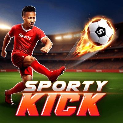 slot-9 Sporty Kick player kicking flaming ball